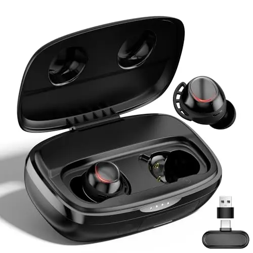 IAMJOY wireless gaming earbuds with charging case