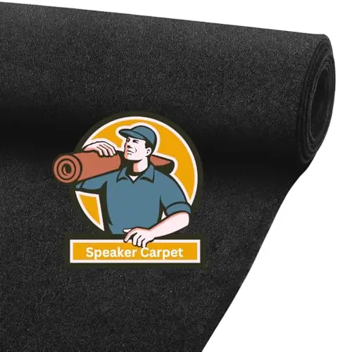 SAVUK anthracite speaker box carpet felt for subwoofer enclosures