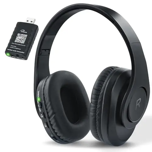 WallarGe wireless headphones for TV with USB transmitter