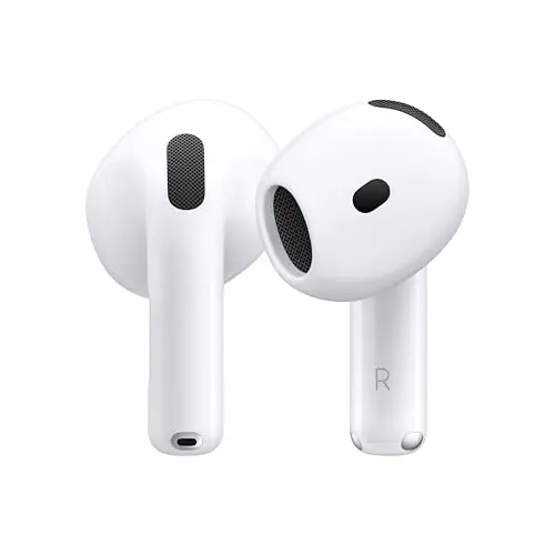 Apple AirPods 4 wireless earbuds with shorter stem design