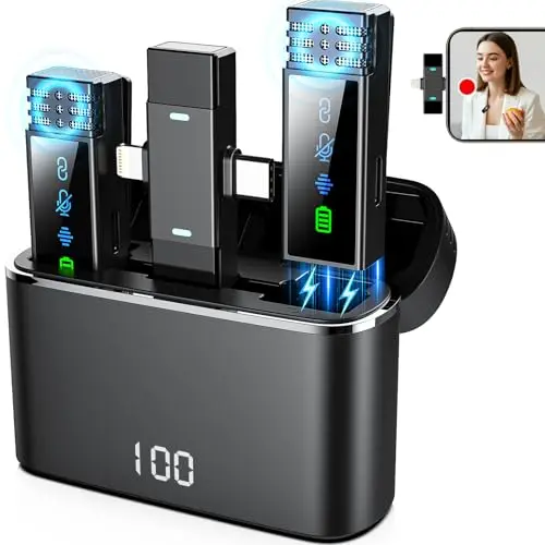 GARUTED wireless lavalier microphone