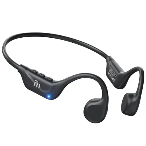 MRYTKY bone conduction wireless headphones with wraparound design for sports