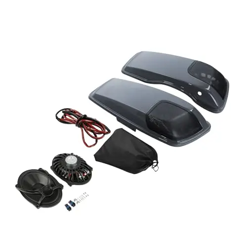 XMT-MOTO saddlebag lids with included 5x7 speakers for Harley Touring models