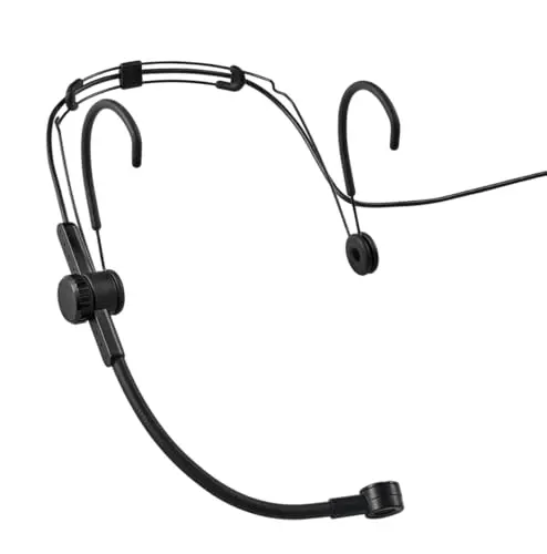 Shure SM39 headset microphone with ergonomic design and dual windscreens