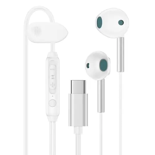 VIFIGEN USB C wired earbuds with microphone