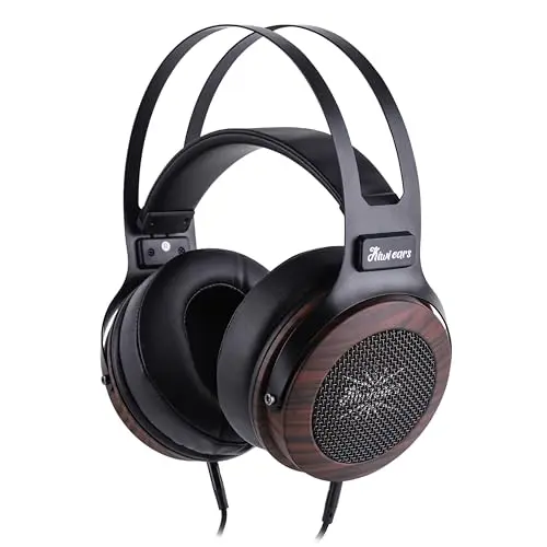 Linsoul Kiwi Ears Altruva over-ear headphones in blackwood finish