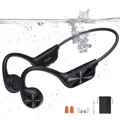 Dnniakm bone conduction headphones in black color