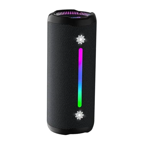 OHAYO Bluetooth speaker with waterproof design and colorful lights