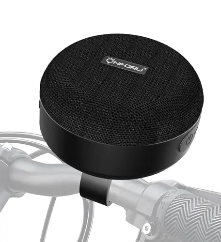Onforu outdoor waterproof Bluetooth bike speaker with integrated mount