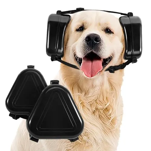 uaidie dog ear muffs with leather-like design