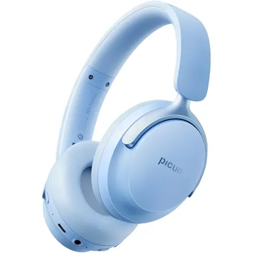 Picun NC60 lake blue noise cancelling headphones