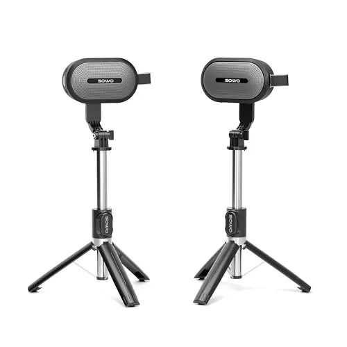 SOWO dual Bluetooth speakers with adjustable stands