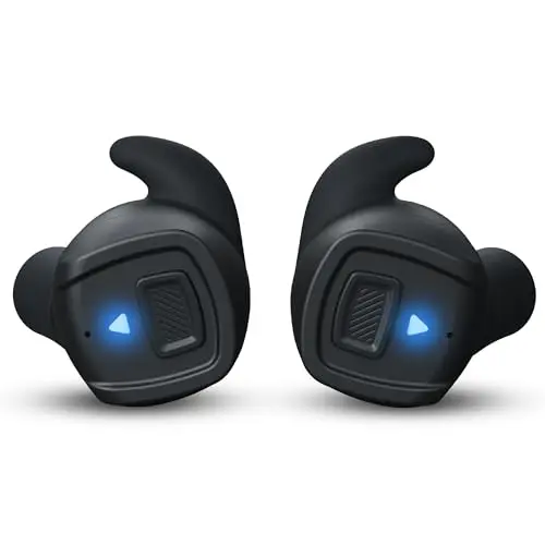 GLORYFIRE shooting earbuds in cool black color