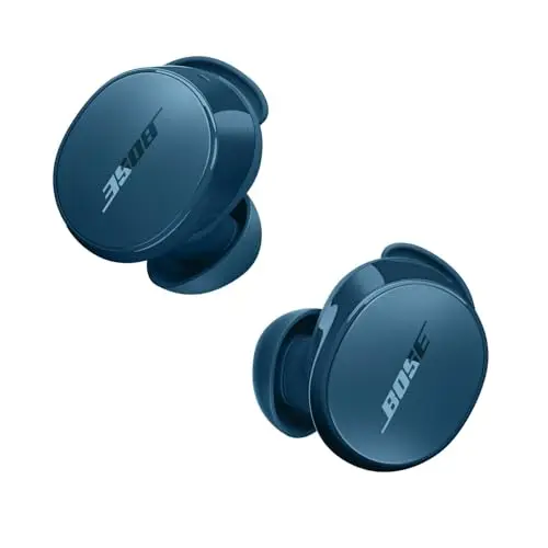 Bose QuietComfort true wireless earbuds in twilight blue with charging case