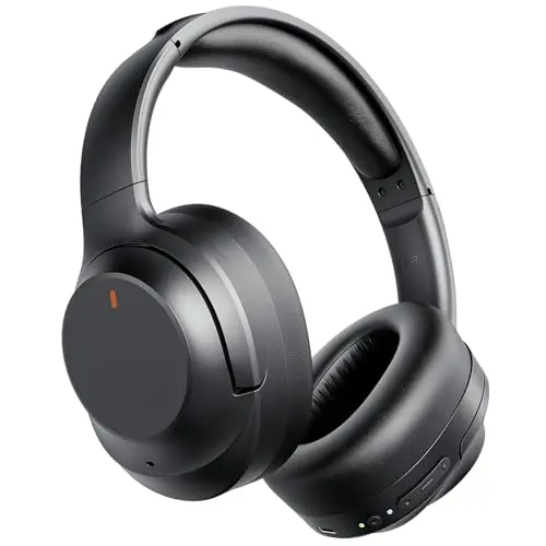 Vonaural wireless over-ear headphones with active noise cancellation