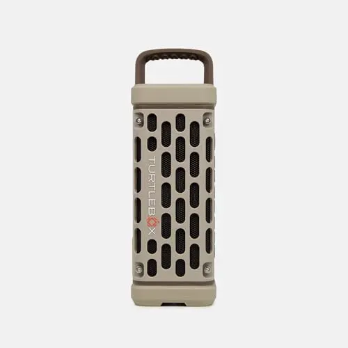 Turtlebox Ranger portable Bluetooth speaker in tan color