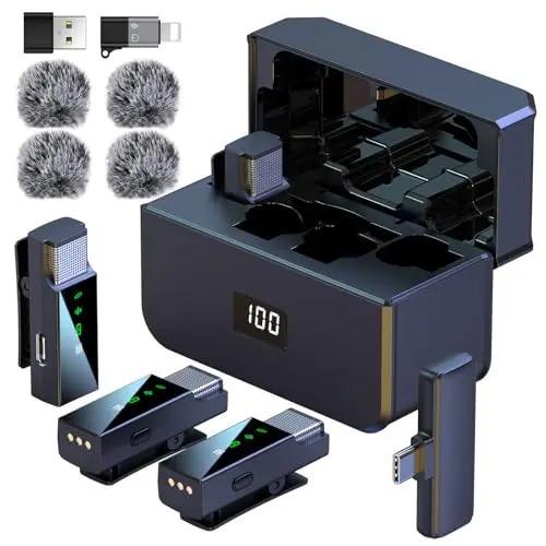 ZERFUN 4 wireless microphone system with multiple transmitters