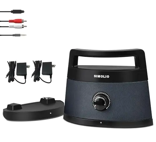 SIMOLIO wireless TV speaker with dialog enhancement and EQ modes