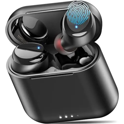 TOZO T6 wireless earbuds with 50-hour battery and IPX8 waterproofing