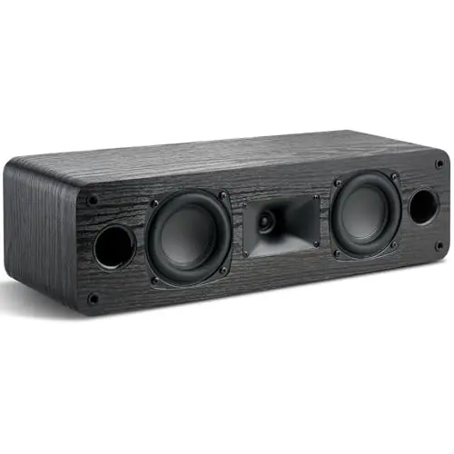 Saiyin Slim center channel speaker with dual woofers and horn tweeter
