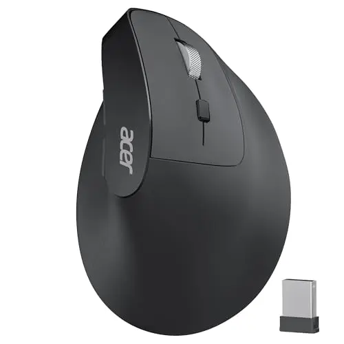 ACER rechargeable vertical ergonomic mouse for computer and laptop