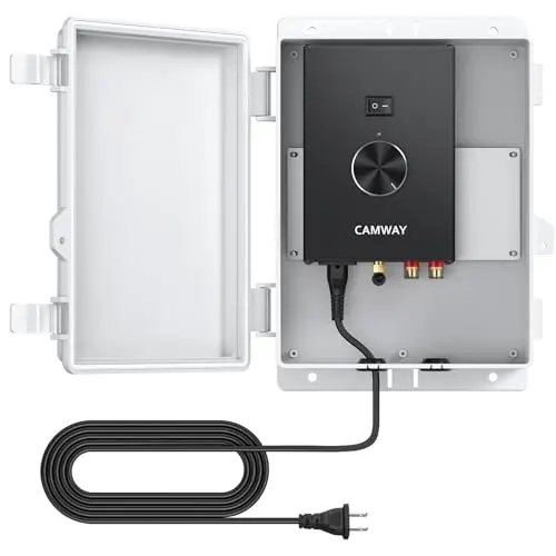 CAMWAY Bluetooth power amplifier with waterproof mount box