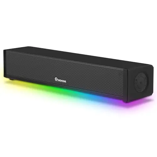 Wohome 2.1 computer soundbar with RGB lighting
