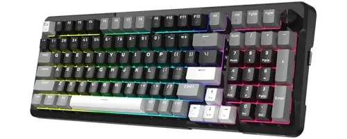 Redragon K742 wireless mechanical keyboard with volume knob and compact layout