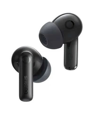 Baseus Bass BP1 Pro noise cancelling wireless earbuds in space black