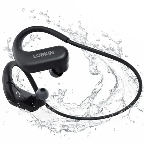 LOBKIN in-ear waterproof earbuds in black color