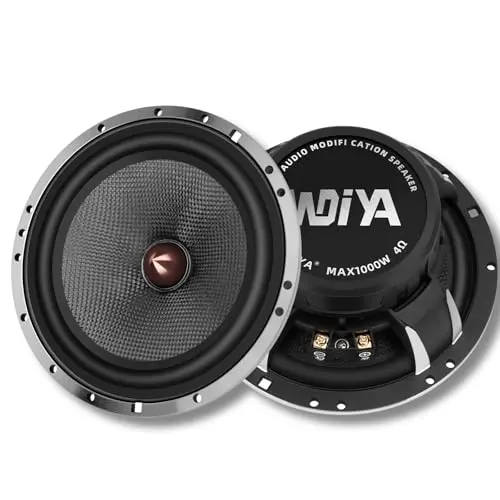 WDiYA 2025 Upgrade 6.5-inch car speakers with carbon fiber cones