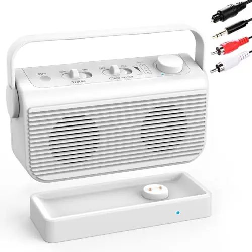 ANSTEN wireless TV speaker with SOS emergency button