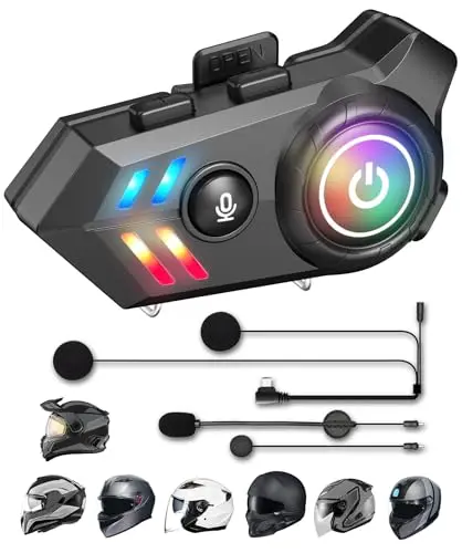 Pinesea motorcycle helmet Bluetooth headset with IP68 rating