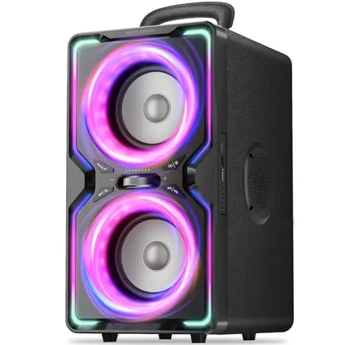 Hotlemon large Bluetooth speaker with LED lights