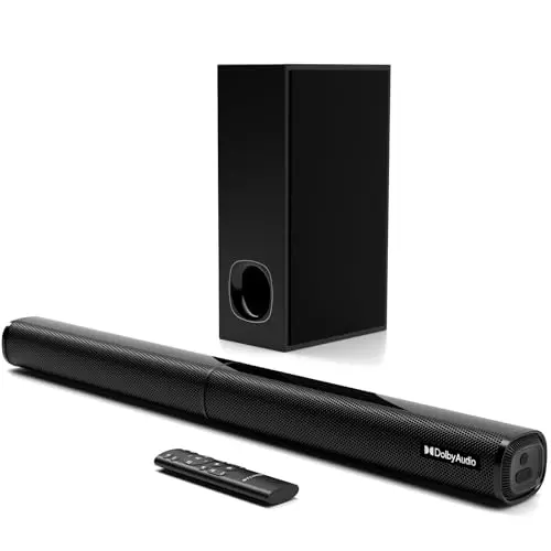 Nylavee soundbar with subwoofer and Dolby Audio for home theater