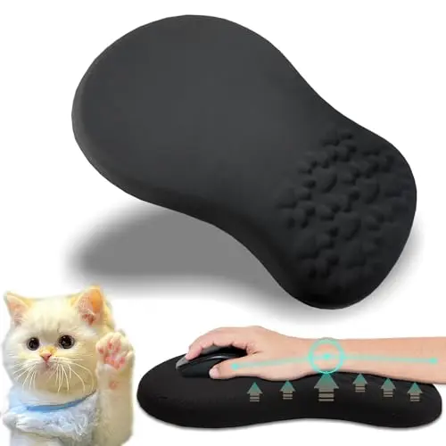 ailifeer round ergonomic mouse pad with massage bumps for carpal tunnel