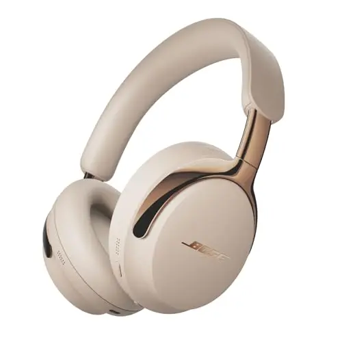 Bose QuietComfort Ultra 2nd Gen headphones in driftwood sand color