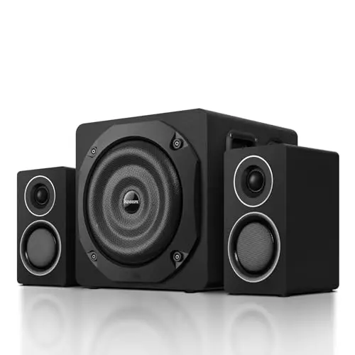 ZQMMSPK K70 2.1 gaming speaker system with wooden subwoofer