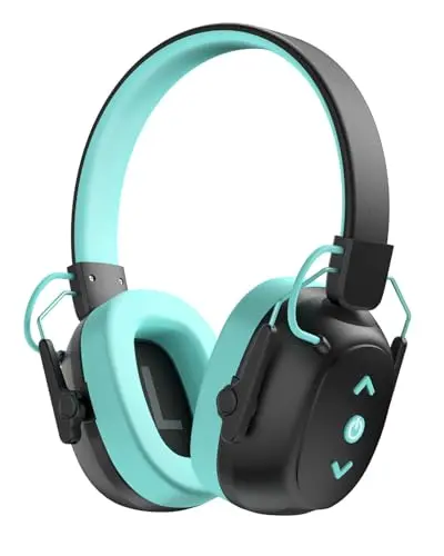 Vivyklfc black Bluetooth noise cancelling headphones with volume limit for autism