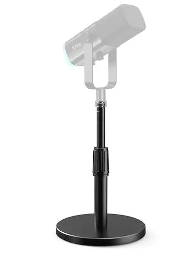 FIFINE heavy-duty desktop microphone stand with compact base