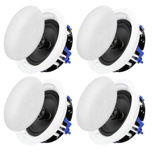 STUDIOFINIX 6.5-inch passive ceiling speakers in white