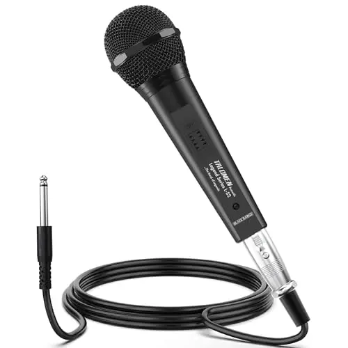 talomen dynamic handheld microphone with XLR cables