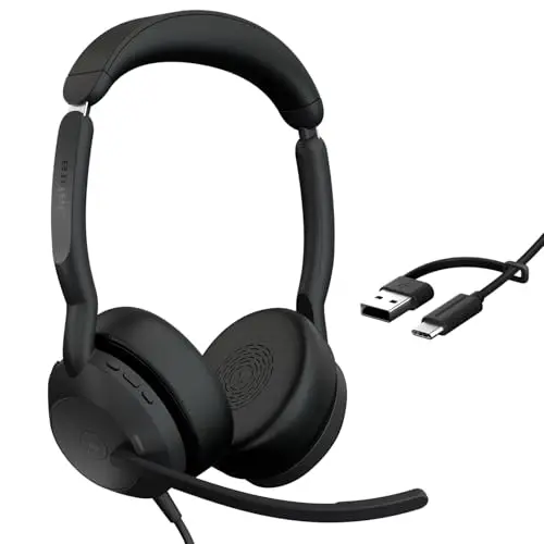 Jabra Evolve2 50 dual-ear wired headset with case