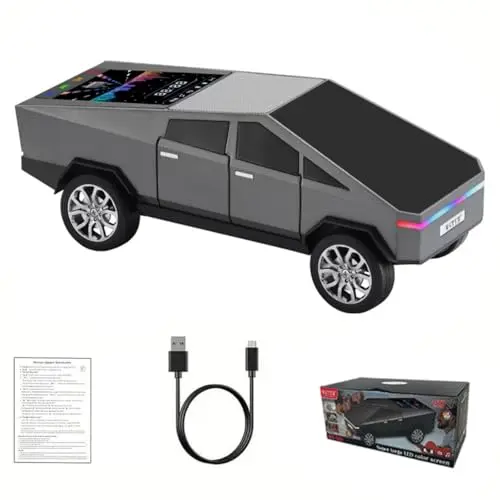 WSTER WS-580 Bluetooth speaker designed like a pickup truck with LED screen