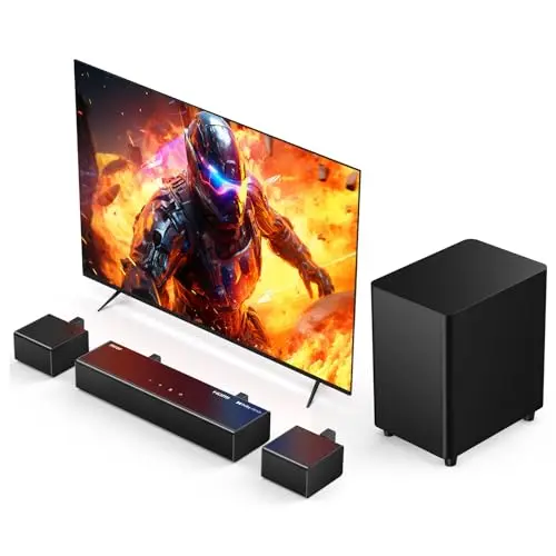 Miroir 5.1 channel Dolby Atmos soundbar with wireless subwoofer and surround speakers