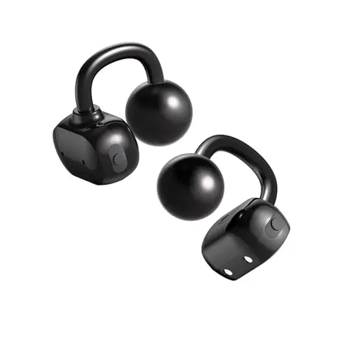 Yorlu bone conduction Bluetooth headphones in black color