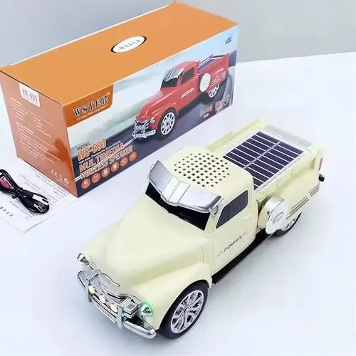 ZUWERE solar-powered Bluetooth speaker in truck shape