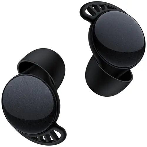 Phegittg reusable silicone ear plugs in black with multiple eartip sizes