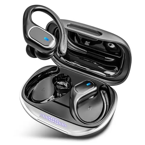 HAOYUYAN wireless earbuds with over-ear hooks